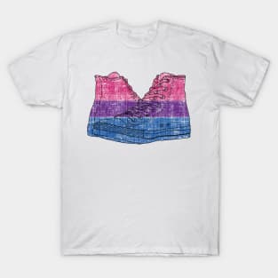Bi-Sexual Pride Flag Hi-Top Design T-Shirt